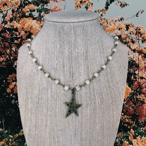 TRENDY WHITE STAR NECKLACE